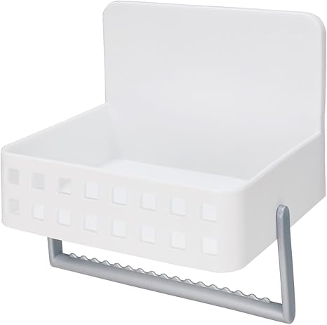 Amazon Co Jp ライクイット Like It キッチン収納 マグネット 洗剤ラック 吸盤付き W18 5 D16 H19 5cm ホワイト Mag On8070