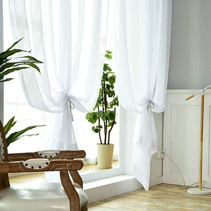 simple cortinas 1 panel visillos