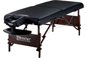 Master Massage Del Ray Pro Portable Massage Table (30" Width x 84" Length), 750lbs. Working Capacity - Massage Bed, Tattoo Ta