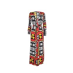 OLUOLIN Women's Casual African Geometric Patterns