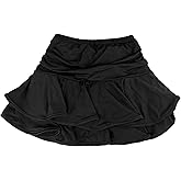 Daydance Girl's Dance Skirt Latin Ballroom Samba Tango Practice Dress with Boy Shorts