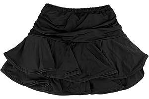 Daydance Girl's Dance Skirt Latin Ballroom Samba Tango Practice Dress with Boy Shorts
