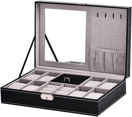 Cajas para relojes Caja de reloj - 8 rejillas Reloj de ...