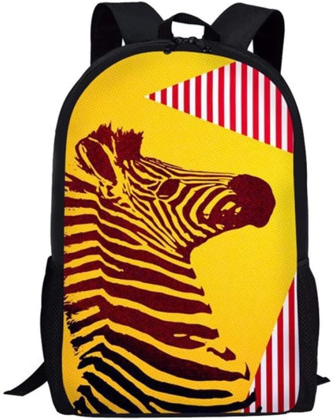 Bunte Zebra Design Schultaschen Kinder Geschenk Cartoon Rucksäcke