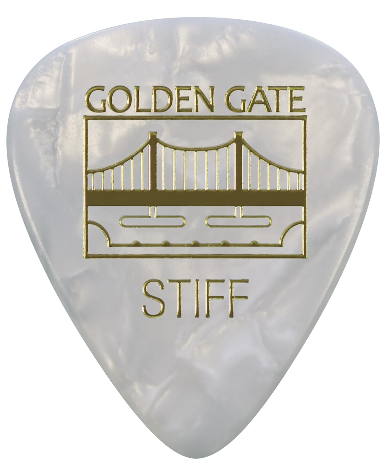 Golden Gate MP-345 Sideman Shape Guitar Picks, 1.0 mm Thickness, Pearloid