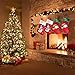 OTOO Christmas Stockings Lined Decorations with Santa and Snowman 18