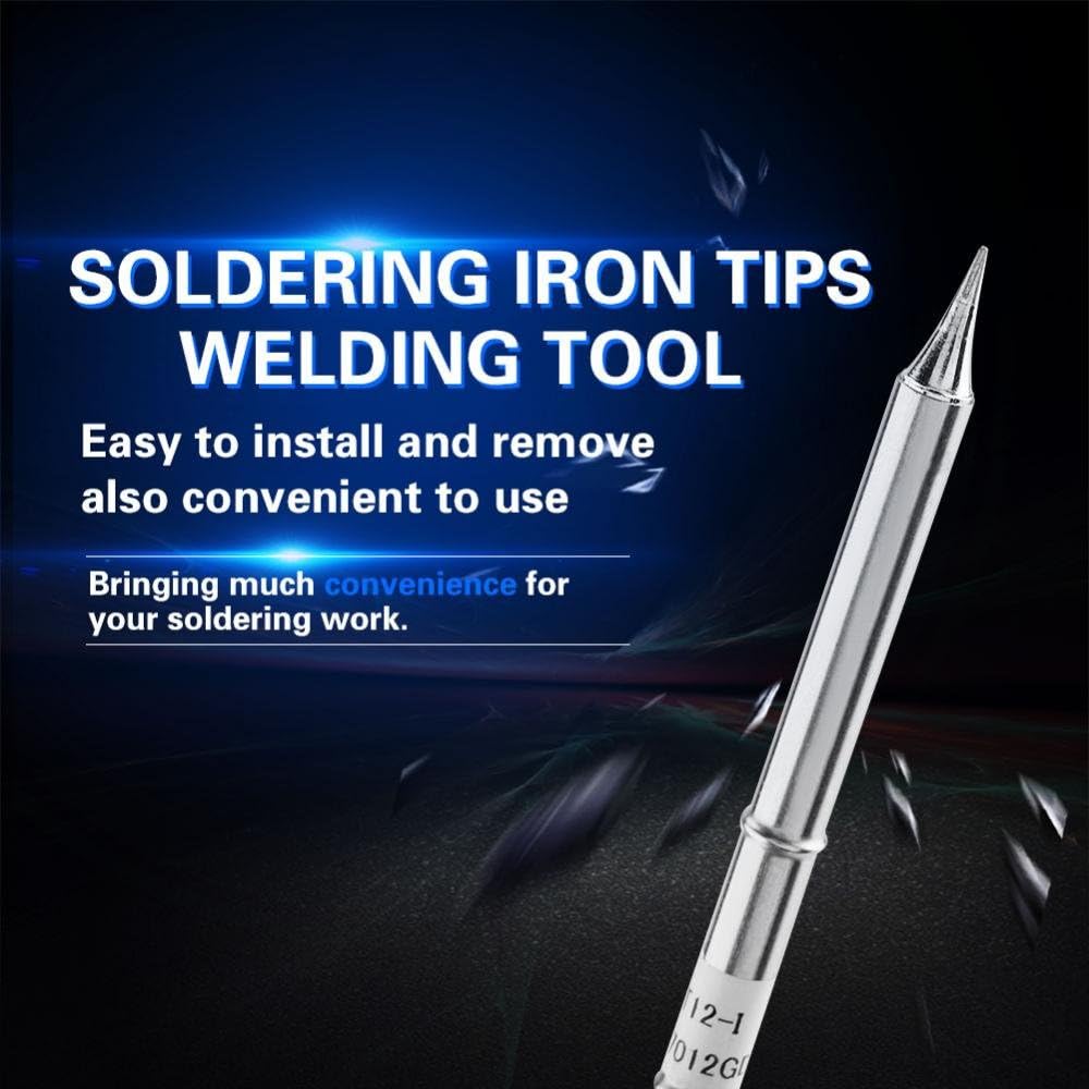T12 Series Soldering Iron Tips Welding Tool Replacement for FX-951 Rework Station Rework Station(T12-I) - Image 4