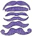 Purple Mustache Assortment One Dozen/Novelties/Toys/Party Supplies/