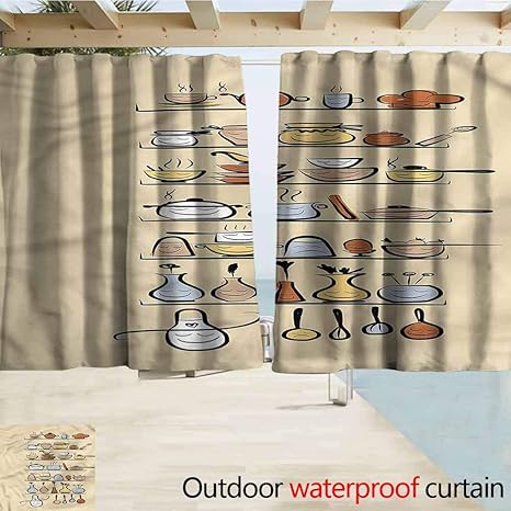  Simple Curtain Vintage Doodle Kitchen