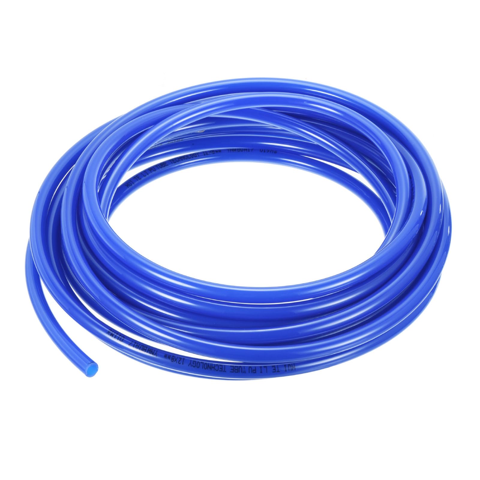 Rebower Pneumatic Tubing Pipe,12mm x 8mm Blue PU Polyurethane Tube,32.8FT 10M,PU Air Line Tubing Hose Tubes for Air Compressor,Fluid Transfer,Air Brake