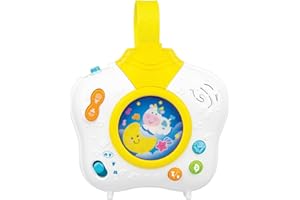 Winfun Baby’s Dreamland Soothing Projector – Rotating Lights, Nature Sounds, Lullabies & Sleep Timer, Crib or Tabletop Use, Calming Night Light for Newborns & Infants – Batteries Included