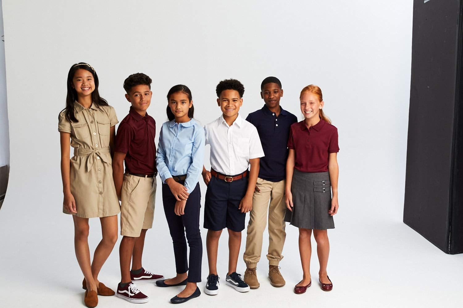 French Toast Girls Two-Tab Pleated Scooter Skirt