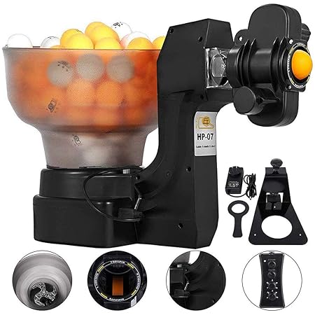 OOLOOYOO Tischtennisroboter, Tischtennistrainer 36 Verschiedene Spinbälle für das Training