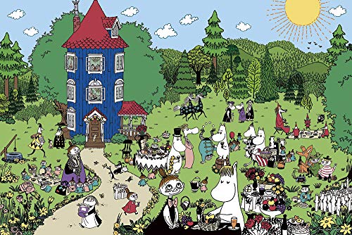 やのまん(Yanoman) 【日本製】1000ピース ジグソーパズル ムーミン MOOMIN ムーミンハウスへようこそ! (50ｘ75cm) 10-1348 ピース請求ハガキ のり付き へら付き サービスカード付 ジグソーパズルのトリセツ付
