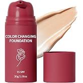 Color Changing Foundation, Automatically Adjusting Makeup Application, Blurs Imperfections &amp; Fine Lines, All Skin Types for Women