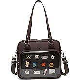 Oxford Ita Bag Crossbody Shoulder Bag Satchel Messenger Backpack Multi-Purpose Pins Display