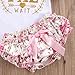 3PCS Newborn Infant Baby Girls Outfit Clothes Romper Jumpsuit Bodysuit + Pants + Headband Set