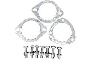 RELIATURE Exhaust Gasket Hardware Kit 3 inch Skunk 2 76mm Compatible with Honda Civic Acura Intergra
