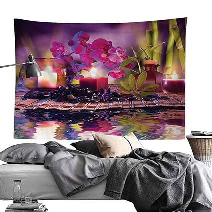 Amazon Com Wall Tapestries Spa Decor Collection Violet