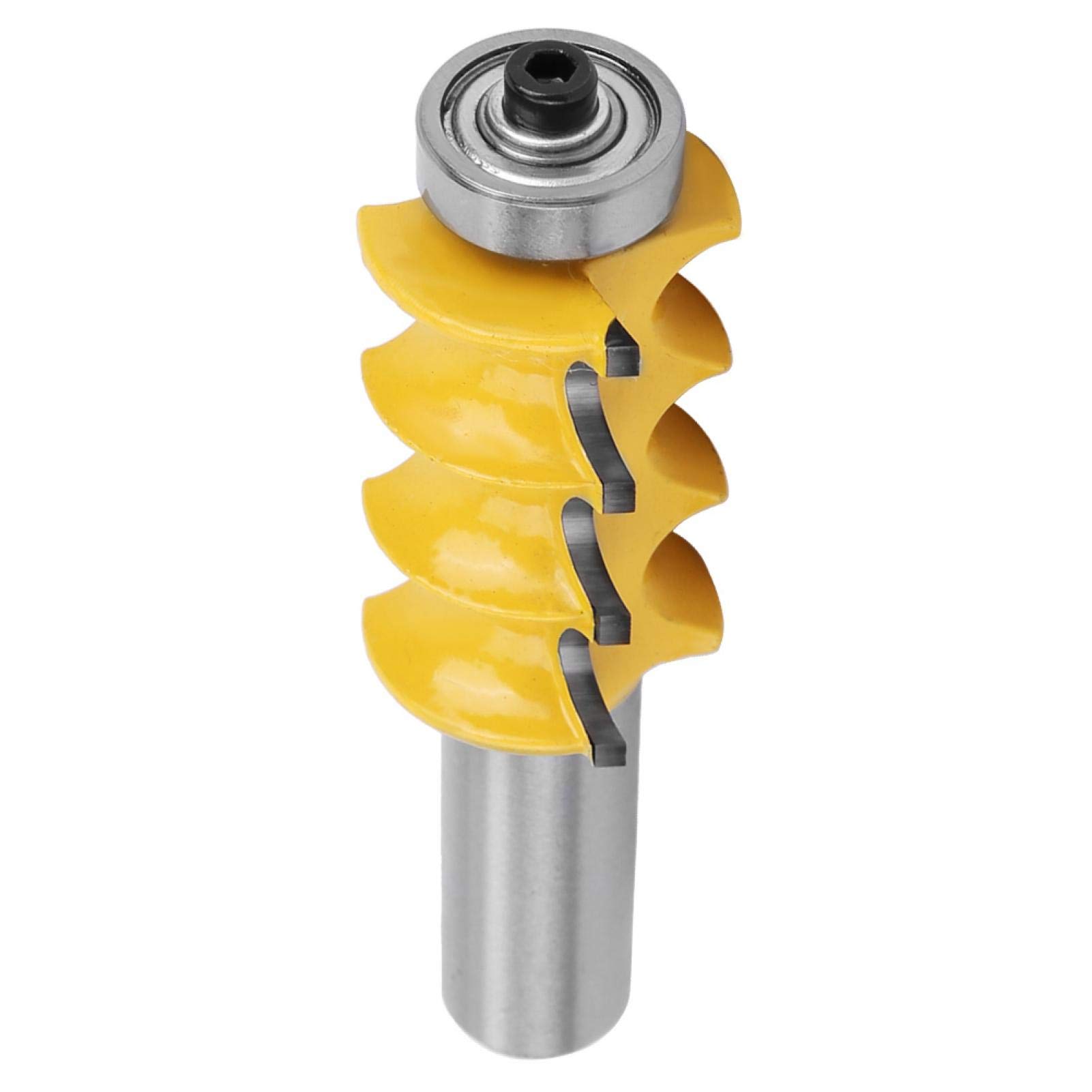 Ejoyous Triple Bead Router Bit, 1/2" Shank, 3 Flute, Carbide, for Solid Wood, Hardwood, MDF, Plywood