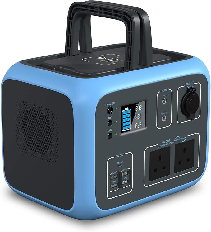 BLUETTI Portable Power Generator AC50S 500Wh 2AC Outlet 220240V with UK Plug, PD 45W USBC