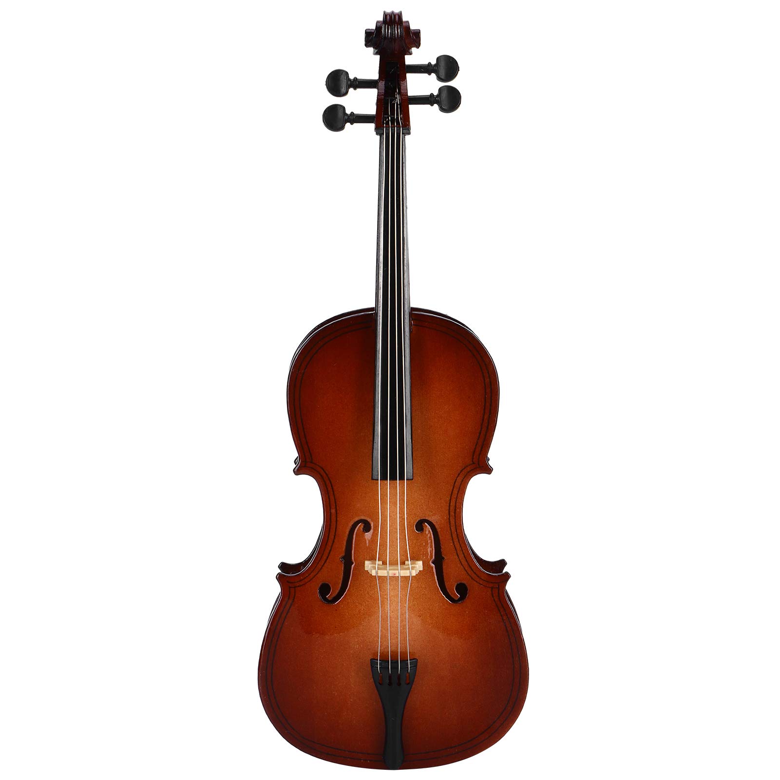 Miniature Cello with Stand, Bass Musical Instrument Mini Cello Model, Lifelike Look for Gifts Ornaments Home Decoration