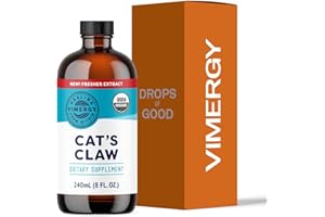 Vimergy Organic Cat’s Claw Liquid – Provides Antioxidant Support* – Benefits The Immune System* – Organic, Vegan, Gluten-Free, Non-GMO 120 Servings (240 ml)