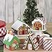 Gingerbread House Kit Build It Yourself Mini Village - Christmas Fun decorating, Kit Includes: 4 Sets Of House Panels, 4 Types Of Candies, Icing, Decorating Bags - Bundled With Extra Candy!