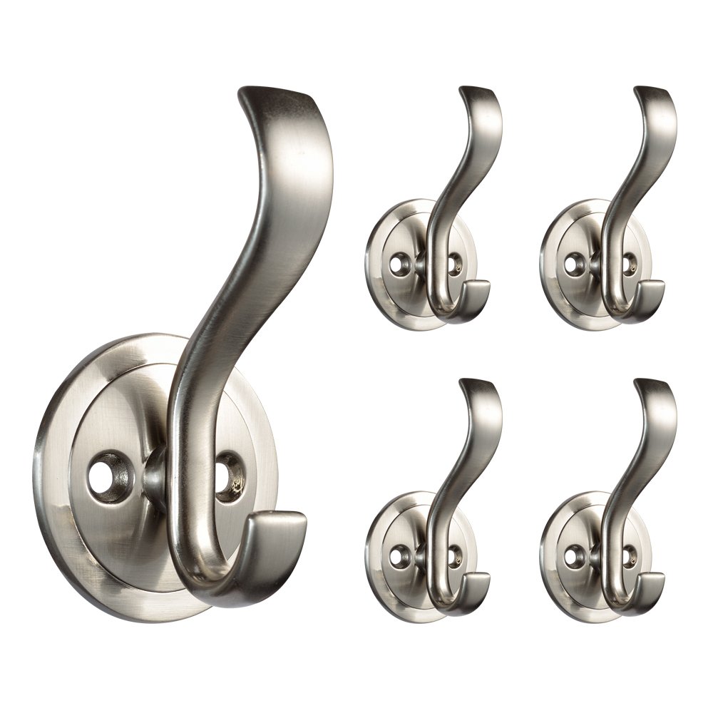 Best Coat Hook Rack Brush Nickel