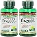 Nature's Bounty Vitamin D-3, 2000 Iu, 480 Softgels (2 X 240 Count Bottles) (Packing may vary)