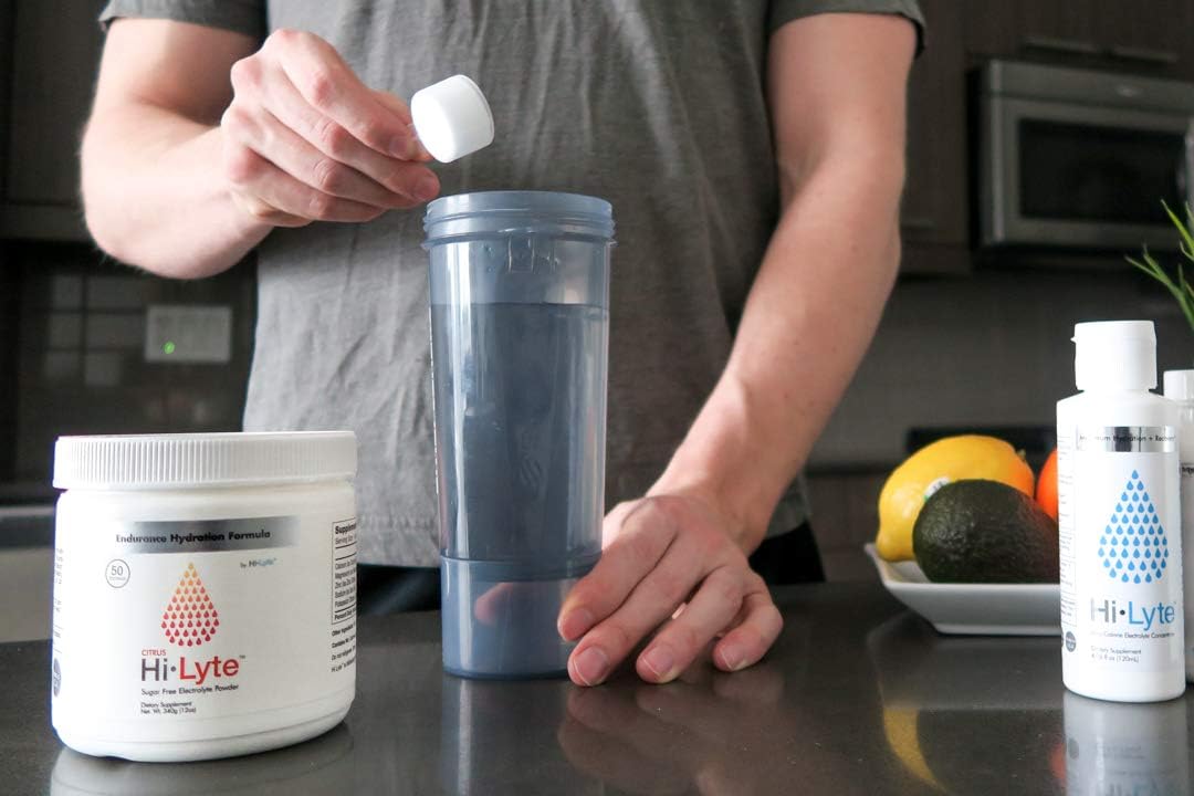 Hi-Lyte Electrolyte Powder | 500mg Potassium + 500mg Sodium from Sea Salt | Hydration & Stamina Booster | No Sugar, Carbs, Maltodextrin or Artificial Ingredients | Citrus Salt | 50 Servings: Health & Personal Care