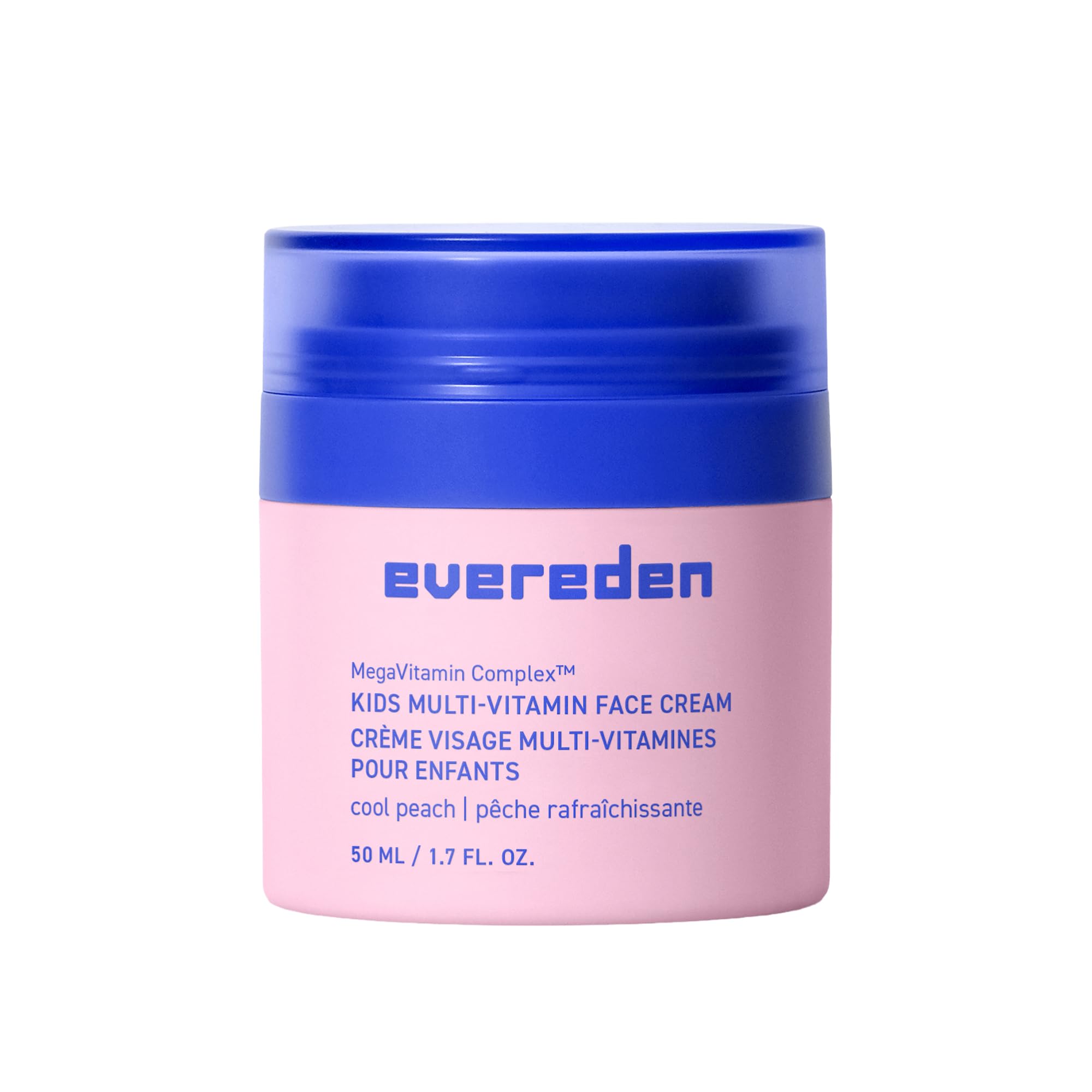 Evereden Kids Face Cream: Cool Peach, 50ml | Face Lotion | Clean and Non-Toxic Face Moisturiser | Multi-Vitamin Skin Care for Kids