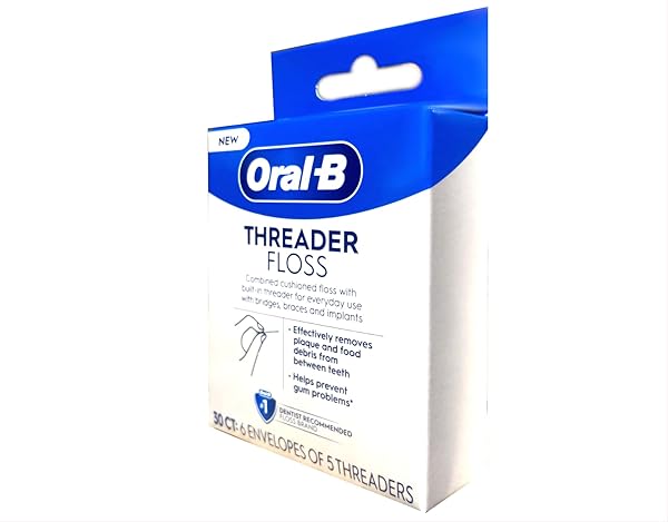 ORAL-B GLIDE PRO-HEALTH DENTAL FLOSS THREADERS FOR BRACES, 30 COUNT