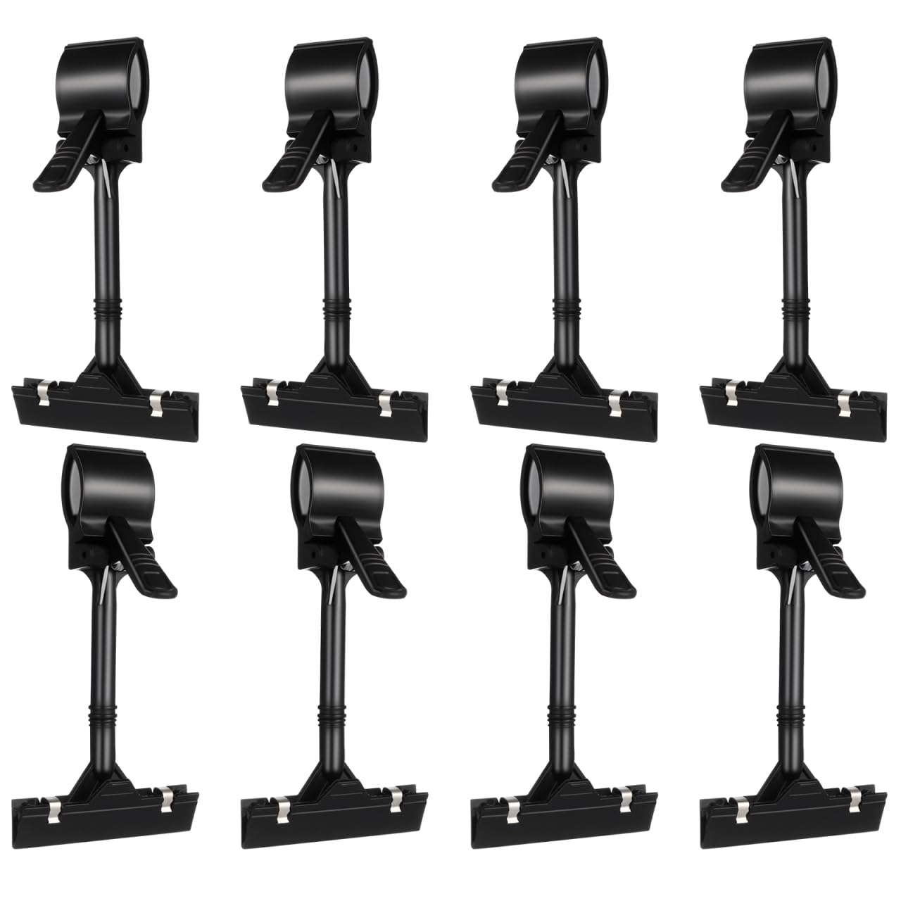 iplusmile Adjustable Plastic Sign Holder Clip for Price Tag and Advertising Display Rotatable Merchandise Clips for Supermarkets Shops and Exhibitions 10 Pack
