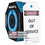 AccuformNMC 100 Safety Tags by-The-Roll, Danger Out