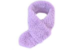 WATAME Warm Kids Scarf For Girls Winter Fuzzy Scarves Colorful Ski Windproof Neck Warmer