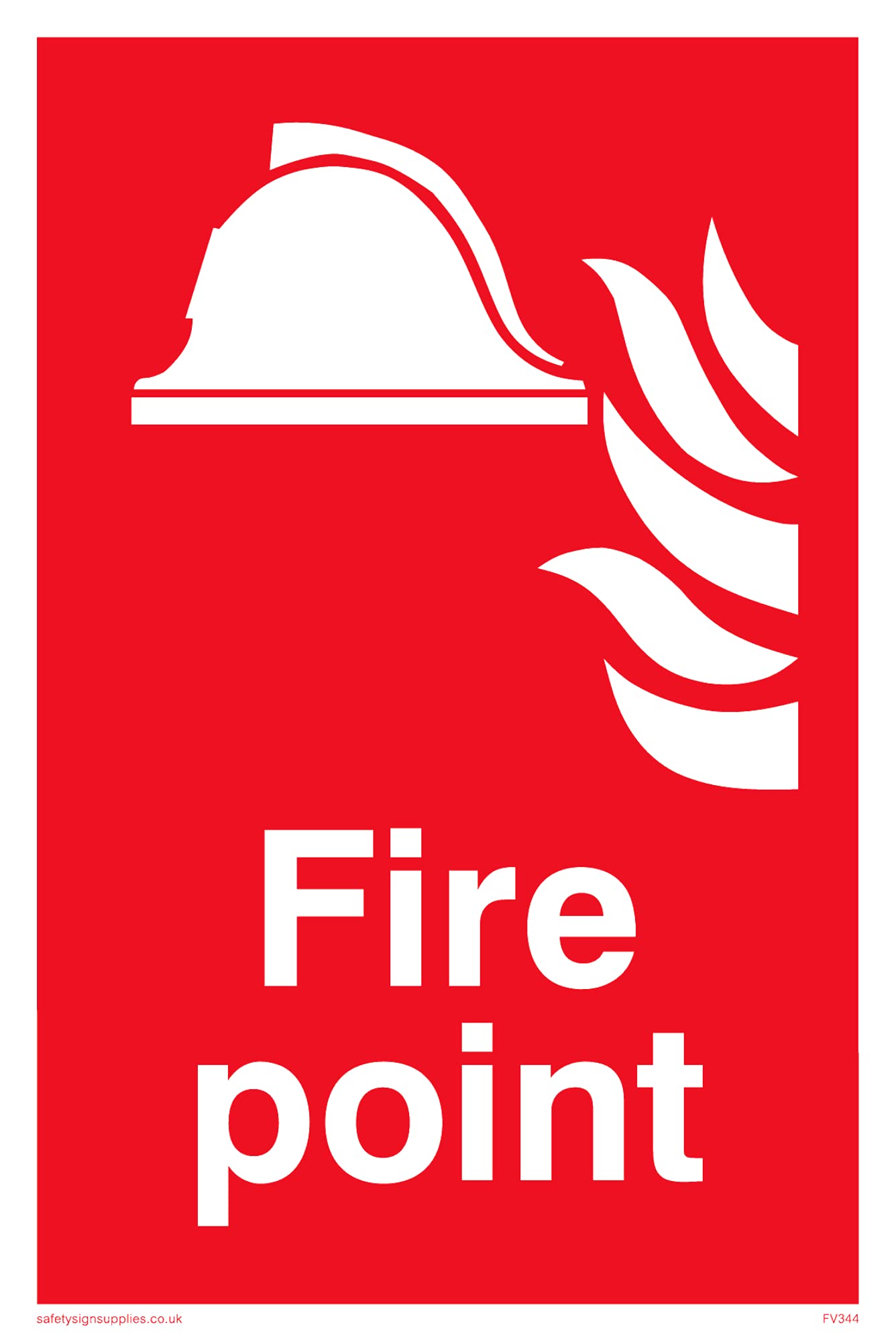 Pack of five - Fire Point Sign - 100x150mm - A6P