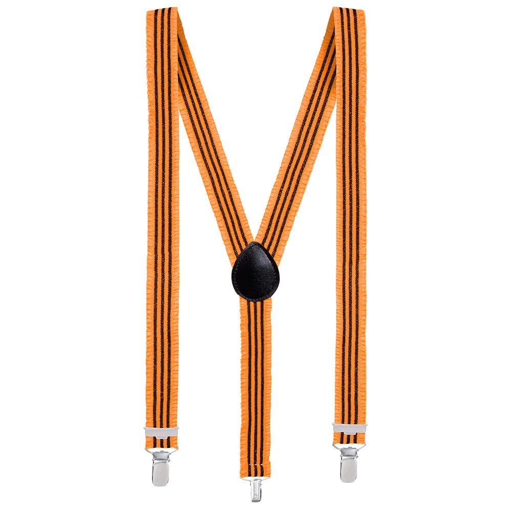 Boland - Ruffle Braces with Clips Stretchy Trouser Holder Costume Carnival Theme Party