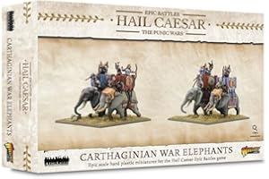 Warlord Games Carthaginian War Elephants - Epic Scale Plastic Miniatures for Hail Caesar Highly Detailed Ancient Era Miniatures for Table-top Wargaming