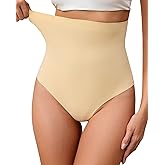 Hibluco Tummy Control Thong Shapewear for Women Seamless Body Shaper Underwear
