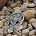 GuoShuang Learther Chain Antique Men Nrose Celtic Dragon In Cross Necklace Guardian Crossreligious Jewelry