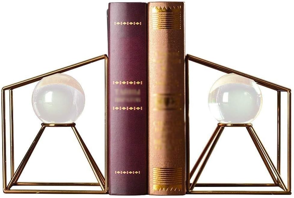 Bookends Metal Bookendsbook Shelf Ends Metal Bookends Heavy Duty Bookends Book Chinese Minimalist Style Book Organizer for Library School Office or Home Study Decorative