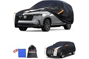 COTRYVOX Honda Pilot Car Cover 100% Waterproof All Weather, Gift with Towel, 10 Layers SUV Car Cover Custom Fit 2002-2026 Honda Pilot, Full Exterior Car Covers Rain Sun UV Protection with Door Zipper.