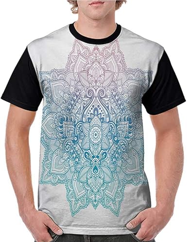 Amazon Com Female Tops Lotus Bohemian Tattoo Style Zen Pastel