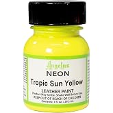 Angelus Leather Paint Neon Tropic Sun Yellow 1 oz