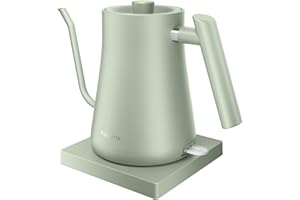 Gooseneck Electric Kettle Fabuletta 1500W Ultra Fast Boiling Water Kettle 100% Stainless Steel for Pour-over Coffee & Tea Leak-Proof Design French Press Boil-Dry Protection 1L