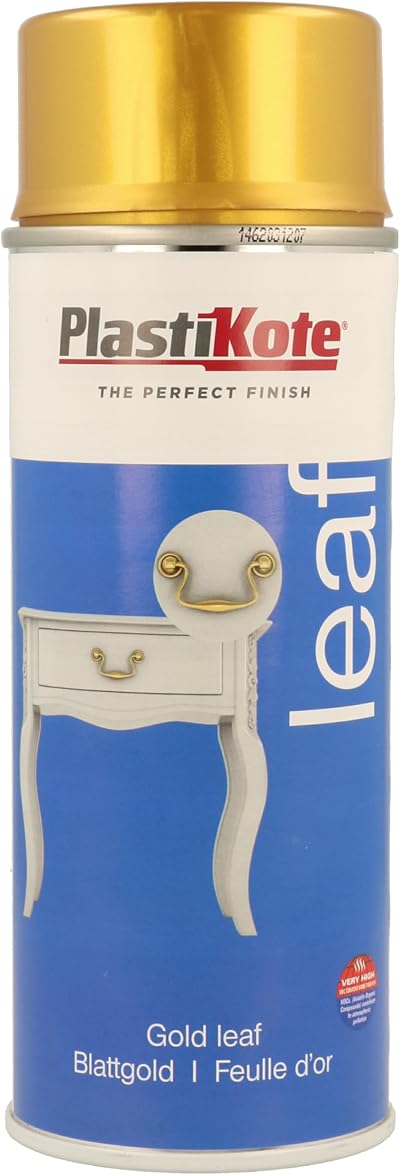 PlastiKote Leaf Spray Gold 400ml Decorative Quick Dry Acrylic Lacquer