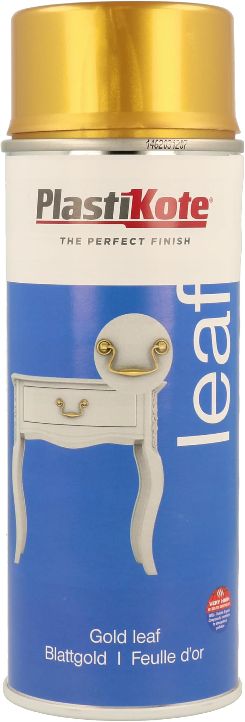 PlastiKote Leaf Spray Gold 400ml Decorative Quick Dry Acrylic Lacquer