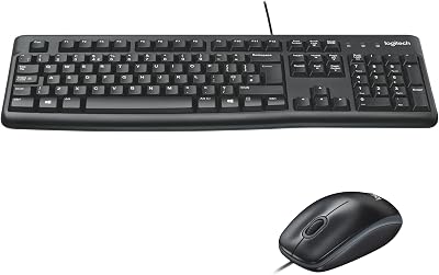 MK120 Combo con Teclado y Ratón con Cable - QWERTY Español