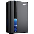 SIMSEN 95oz Dehumidifiers for Home, 800 sq ft Quiet Small Dehumidifier with Drain Hose, Dehumidifiers for Bedroom Bathroom Basements Closet RV (Black)